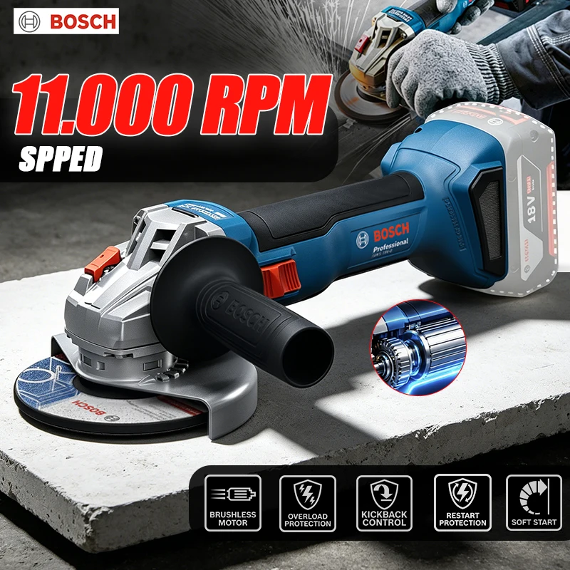 Power Tools Professional - BOSCH GWS 18V-8 Mesin Gerinda Sudut