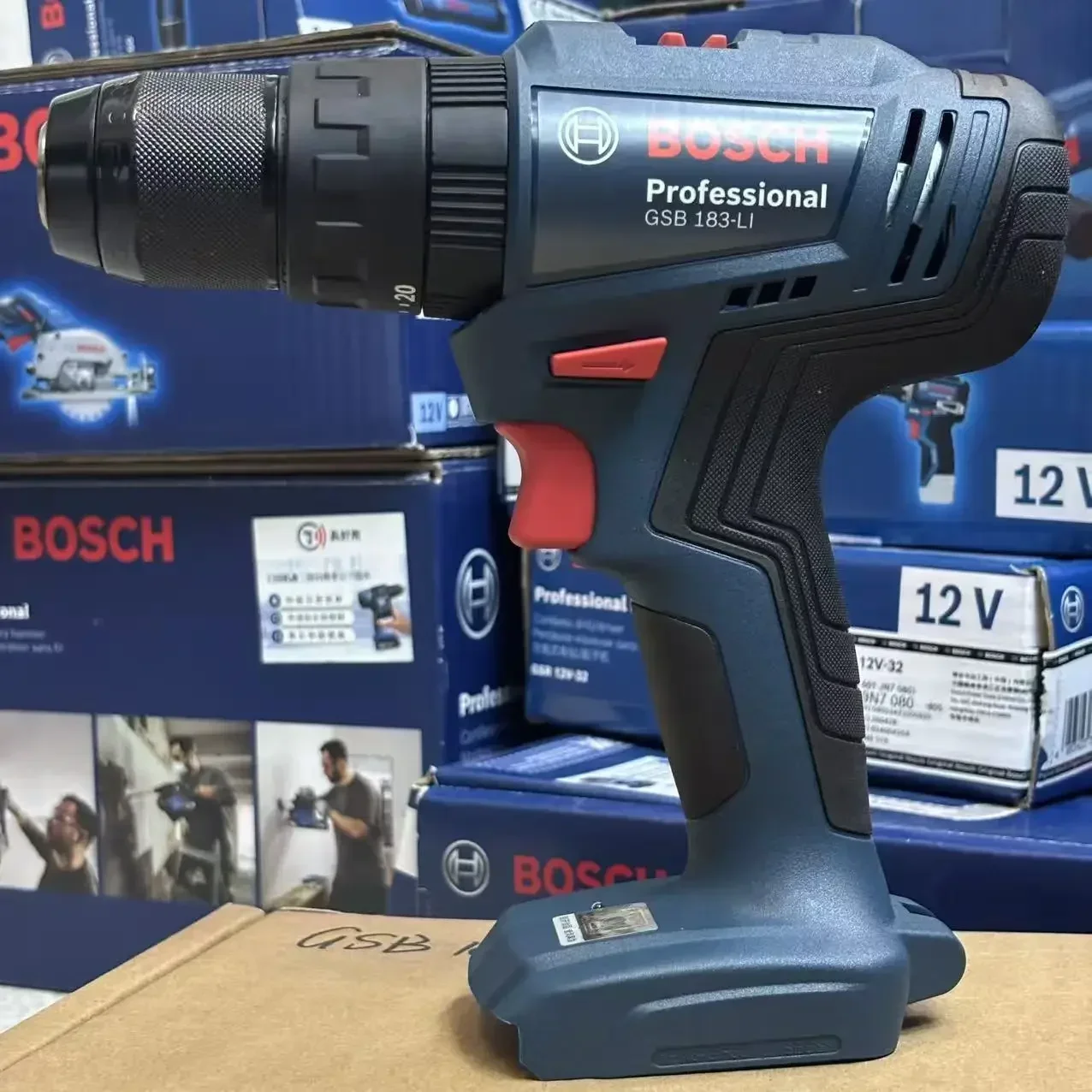 Power Tools Electrical - Bosch GSB 183-LI, Bor Elektrik Tanpa
